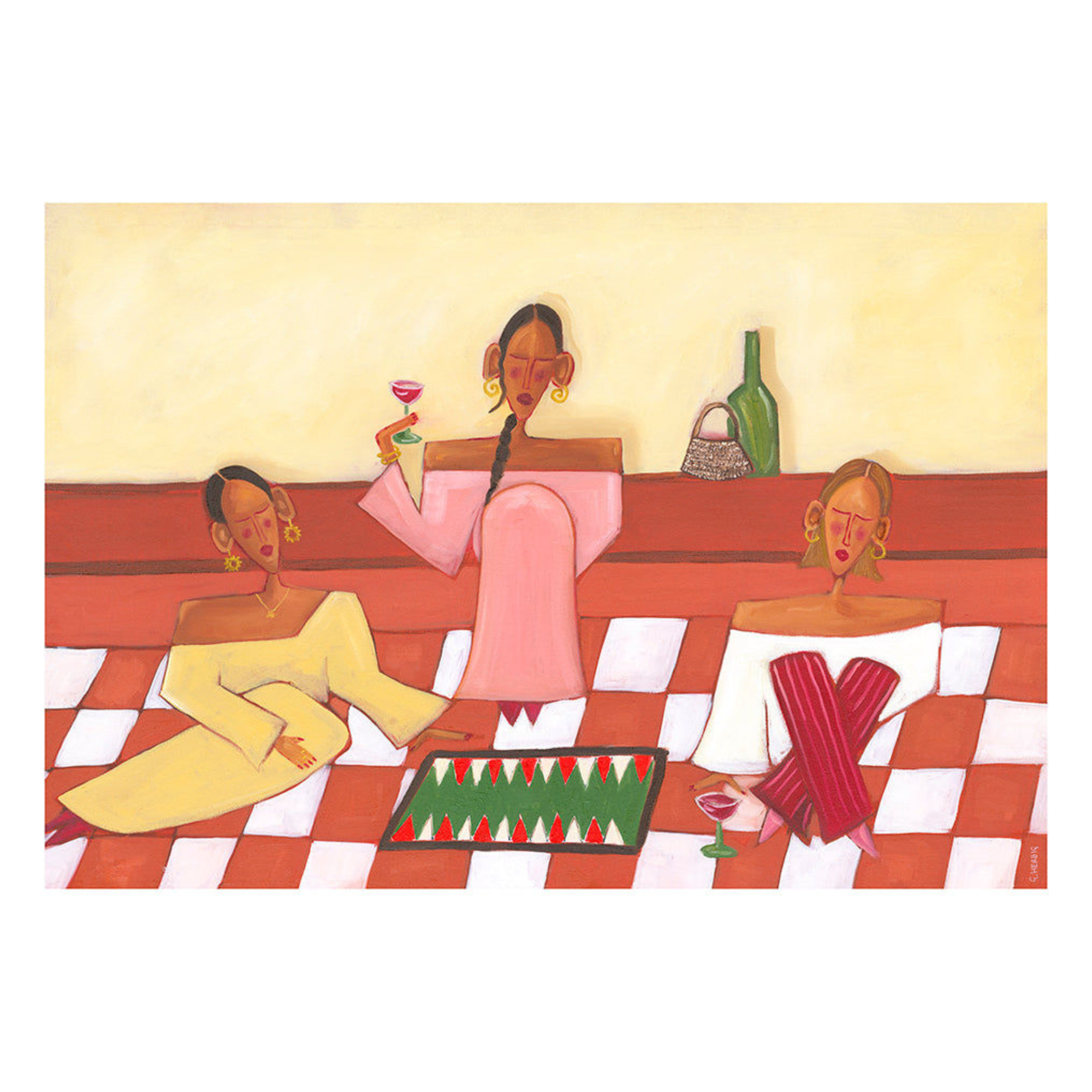 Backgammon Tournament Art Print