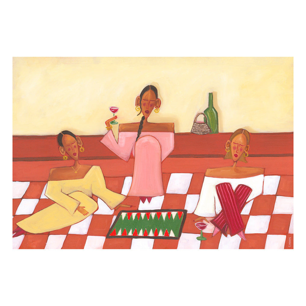 Backgammon Tournament Art Print