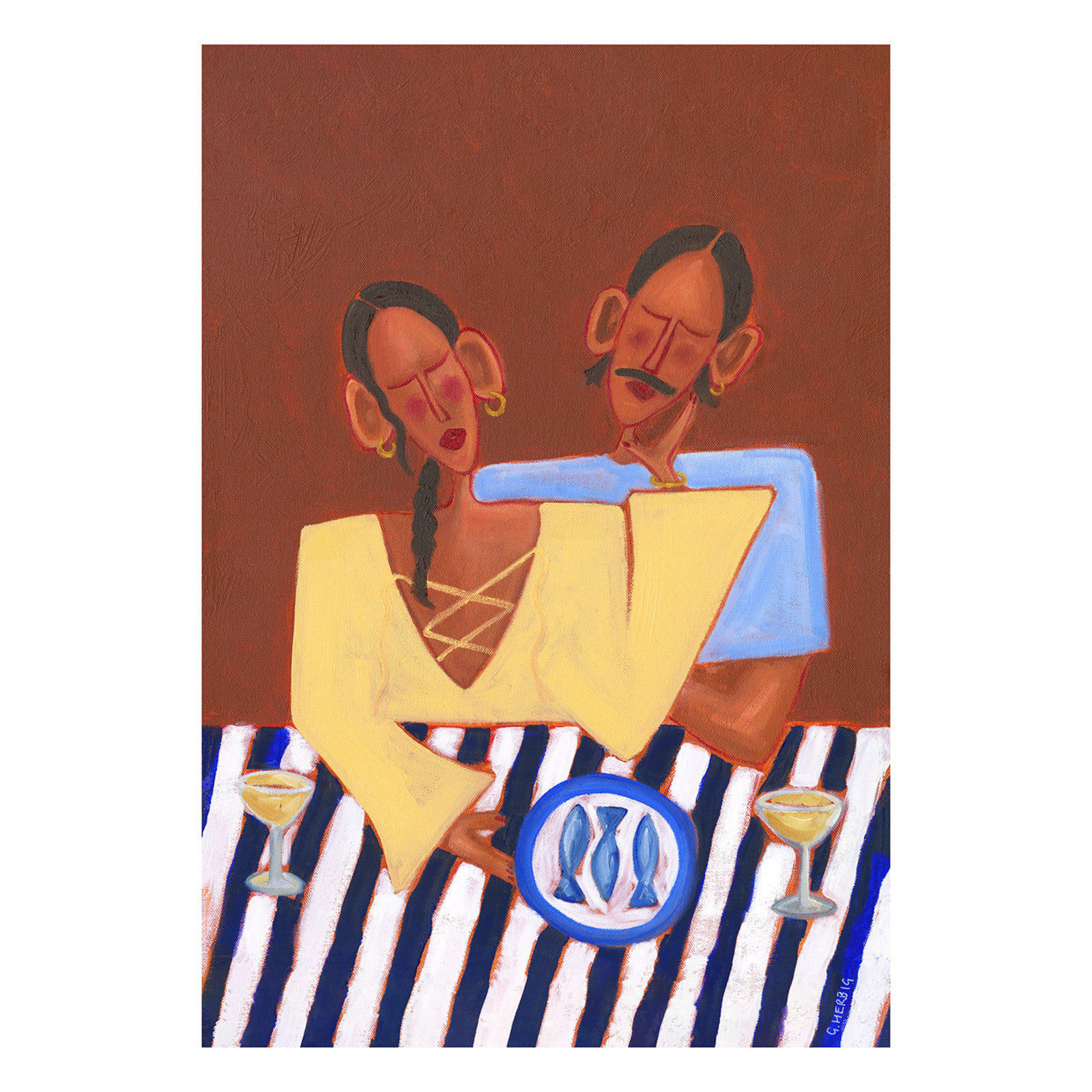 Sardines for Supper Art Print