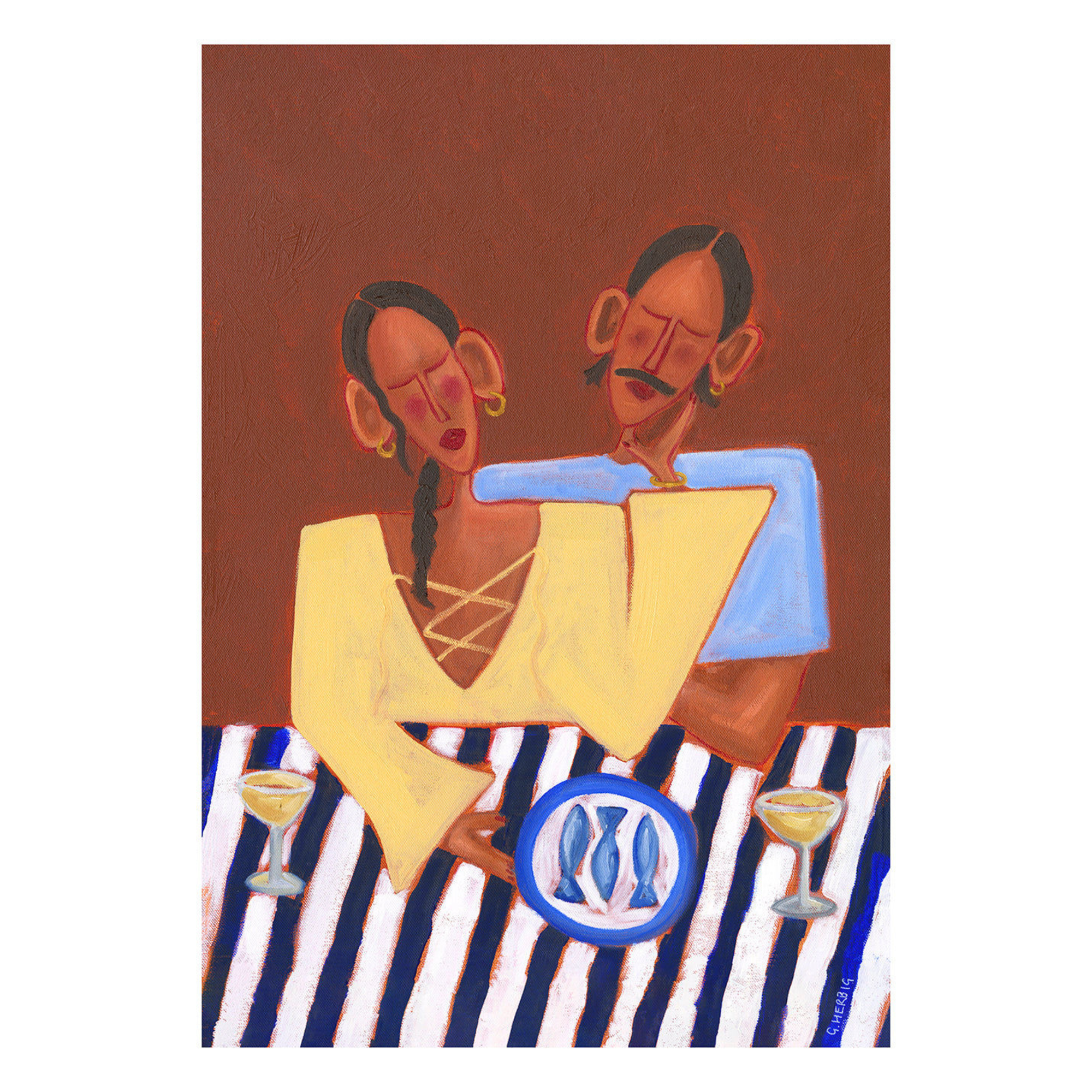 Sardines for Supper Art Print