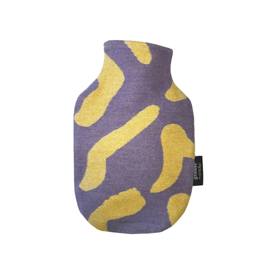 Hot Water Bottle Purple + Yellow