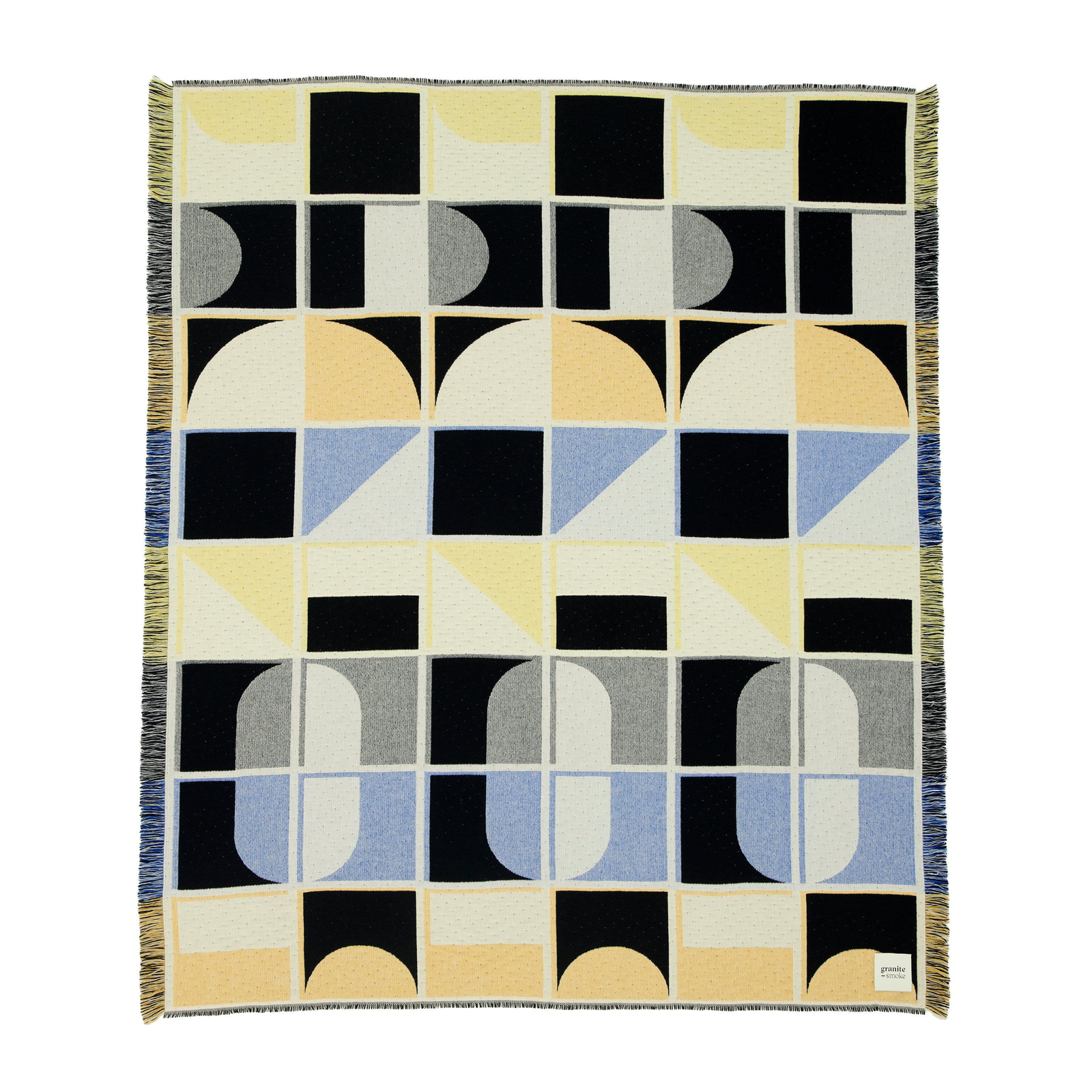 Grid Blanket Blue + Yellow