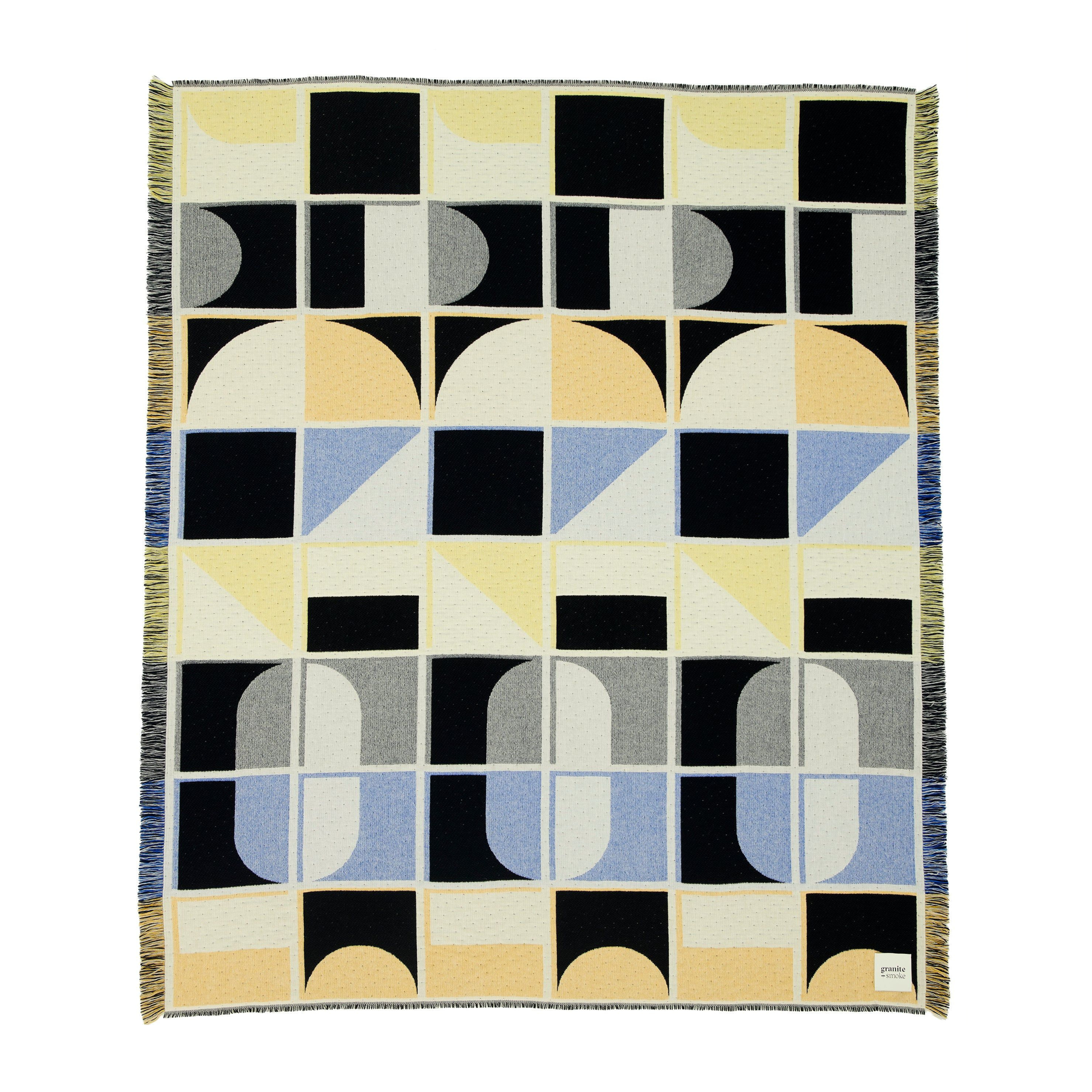 Grid Blanket Blue + Yellow