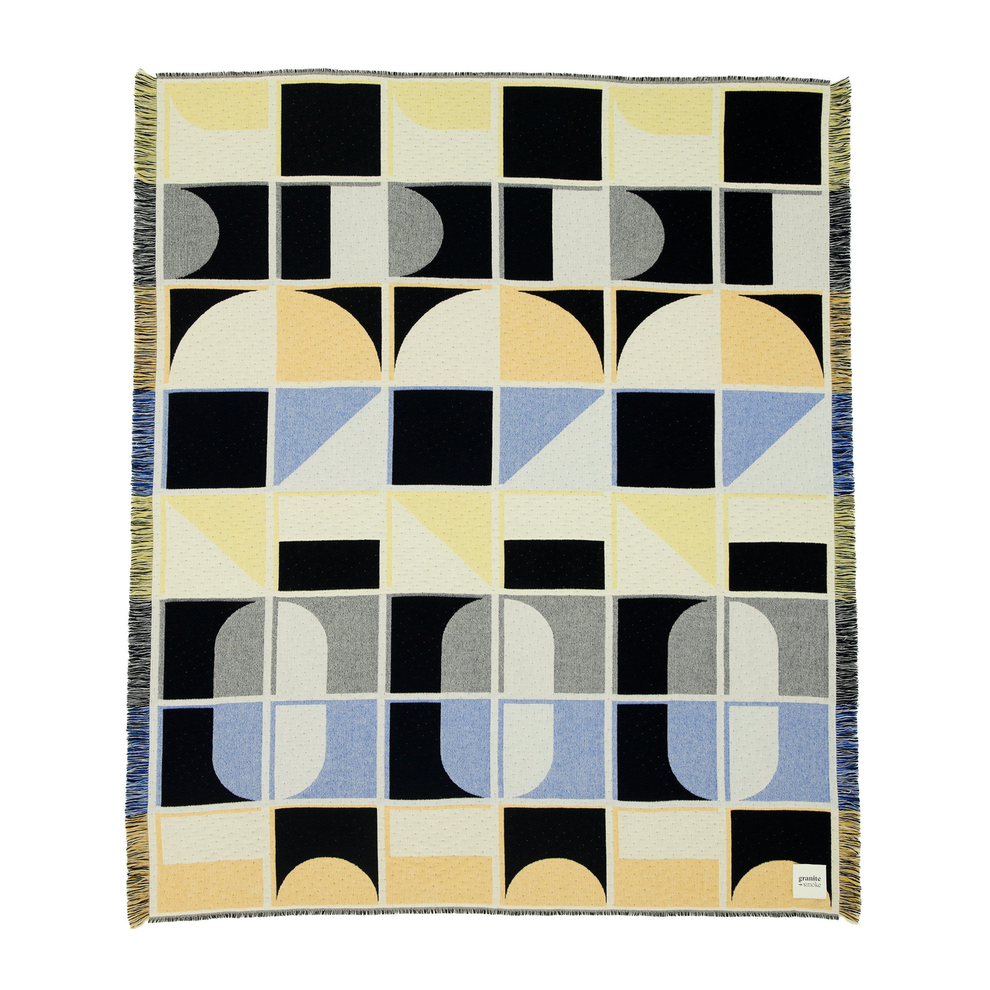 Grid Blanket Blue + Yellow