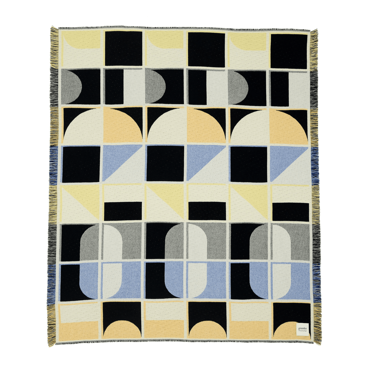 Grid Blanket Blue + Yellow