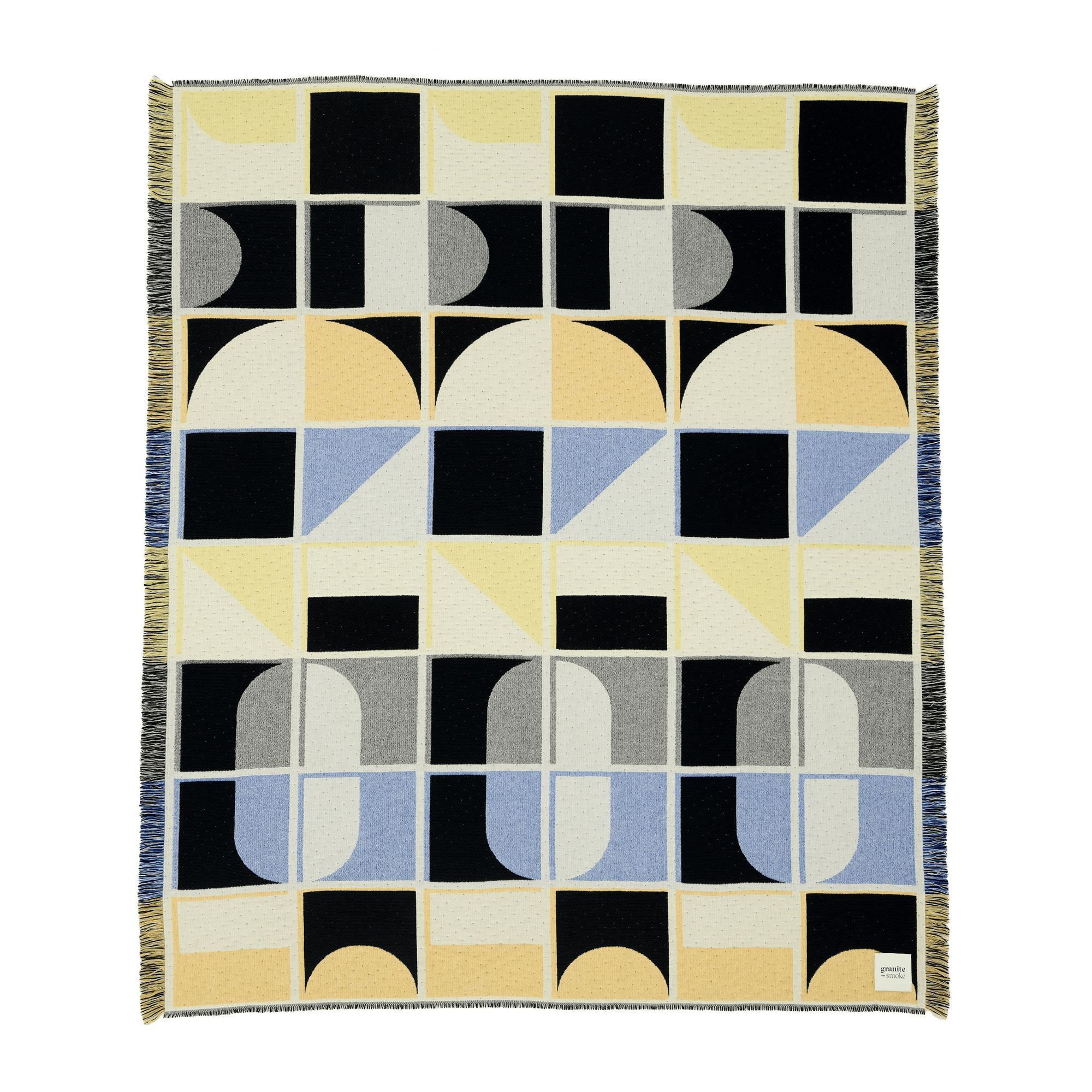 Grid Blanket Blue + Yellow