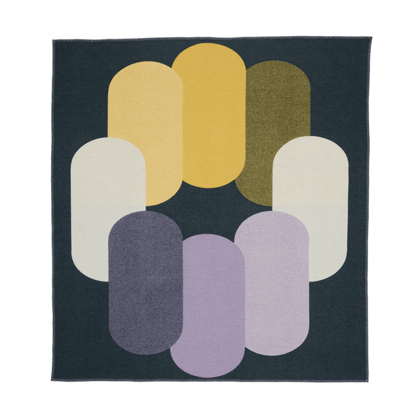 Gradient Pill Blanket Teal, Lilac + Yellow