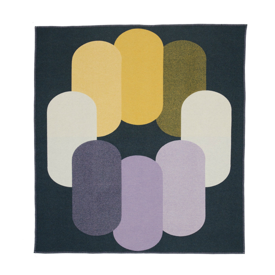 Gradient Pill Blanket Teal, Lilac + Yellow