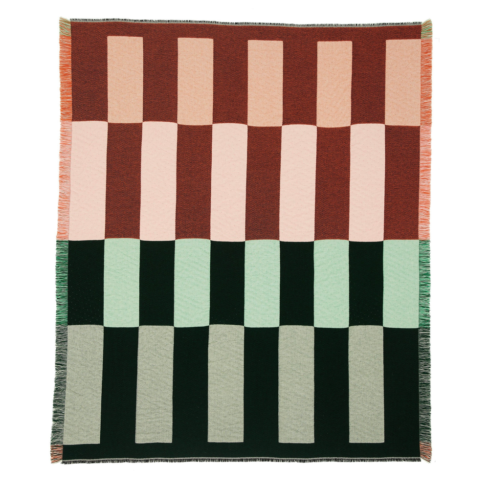 Dash Blanket Green + Orange