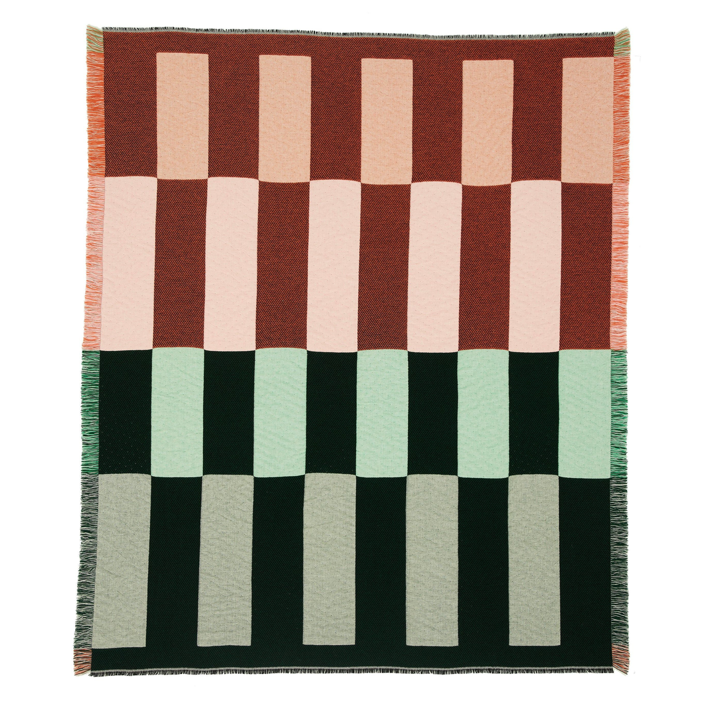 Dash Blanket Green + Orange