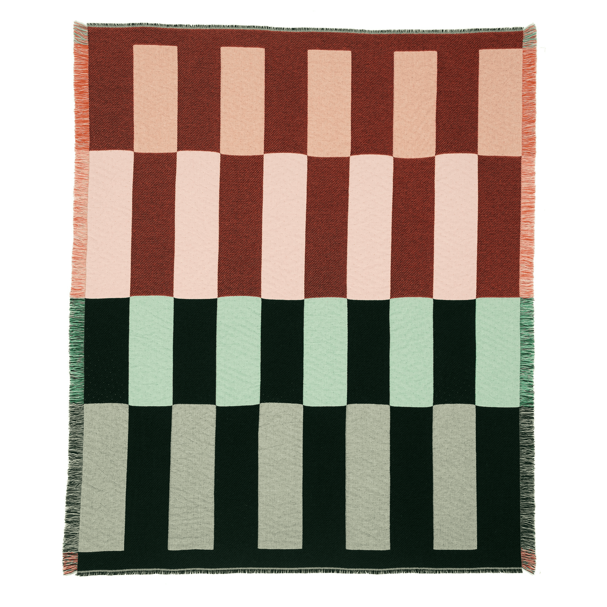 Dash Blanket Green + Orange