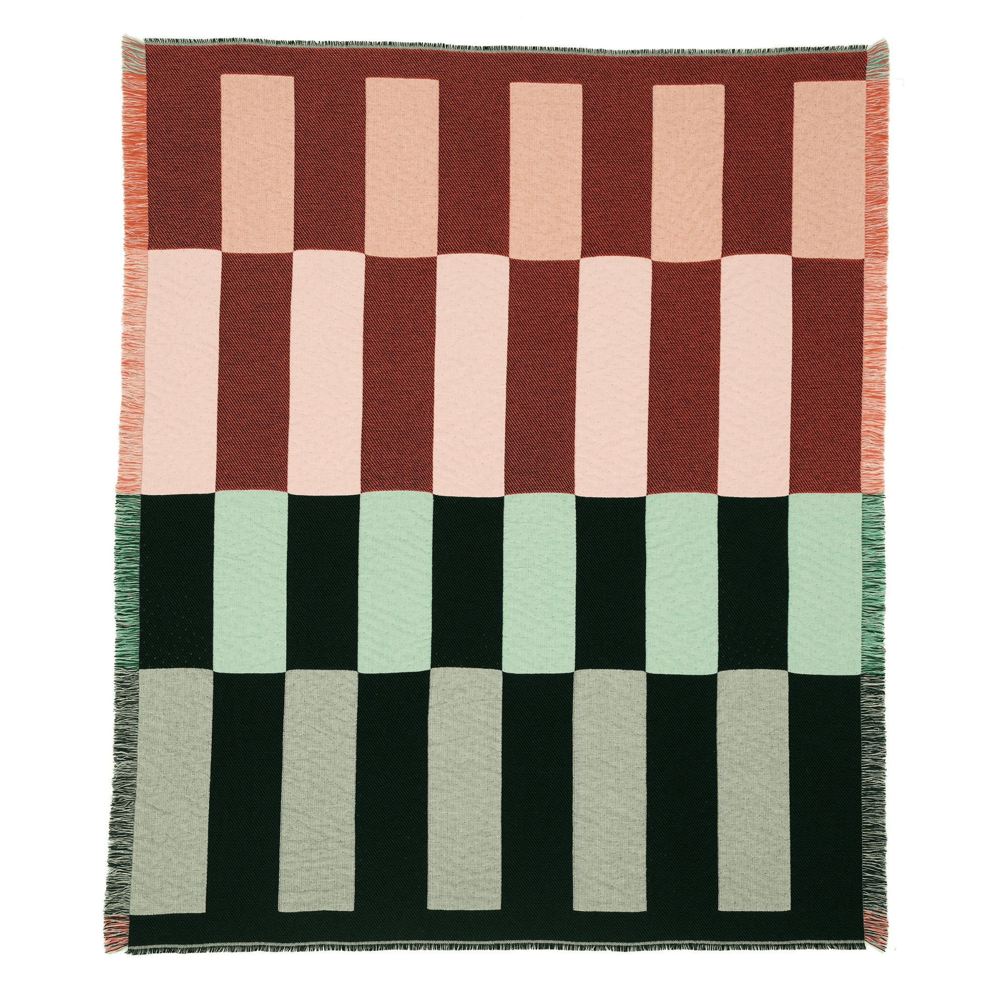 Dash Blanket Green + Orange