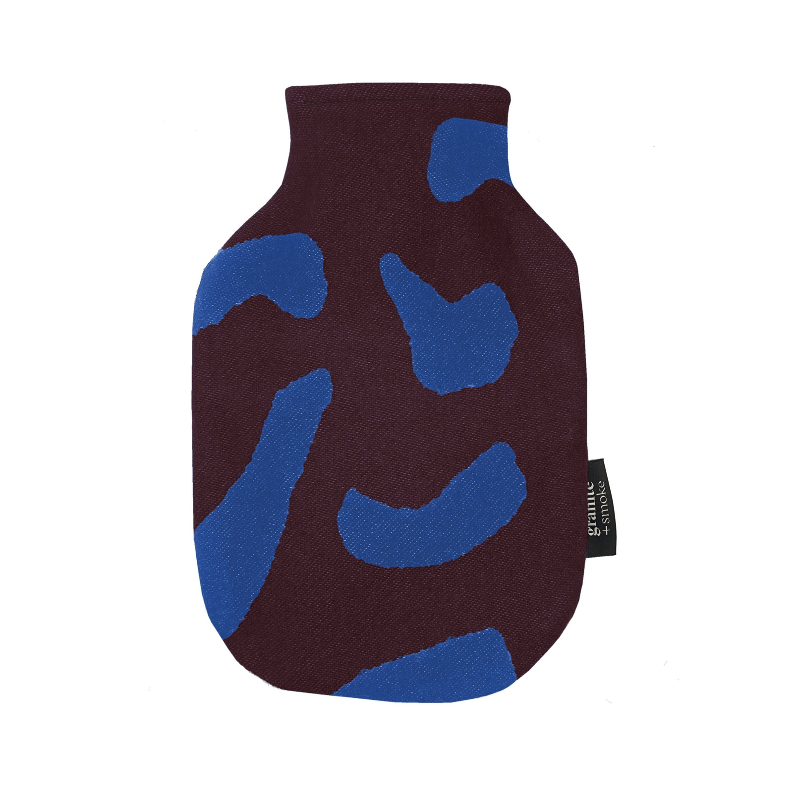 Maroon + Blue Scatter Hot Water Bottle