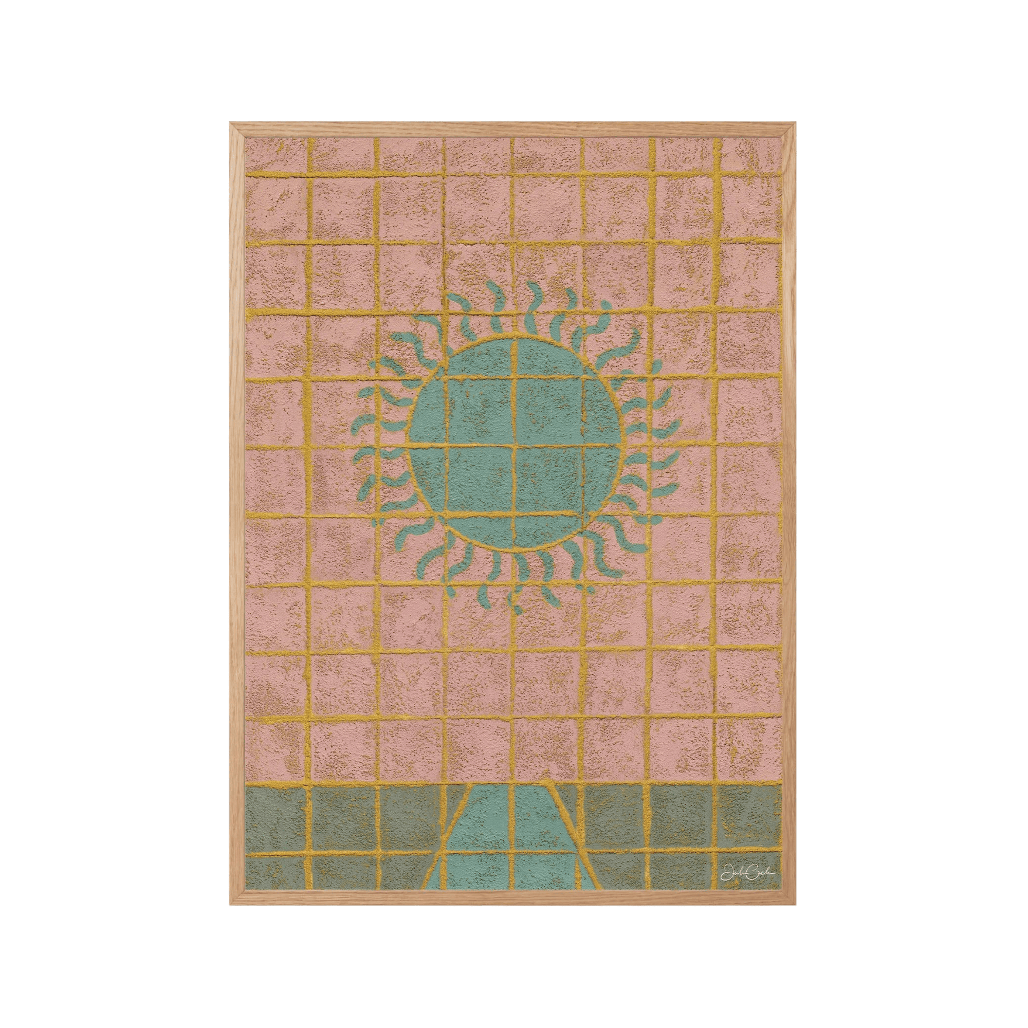 Tiles of sunset - Sunny Fine Art Print