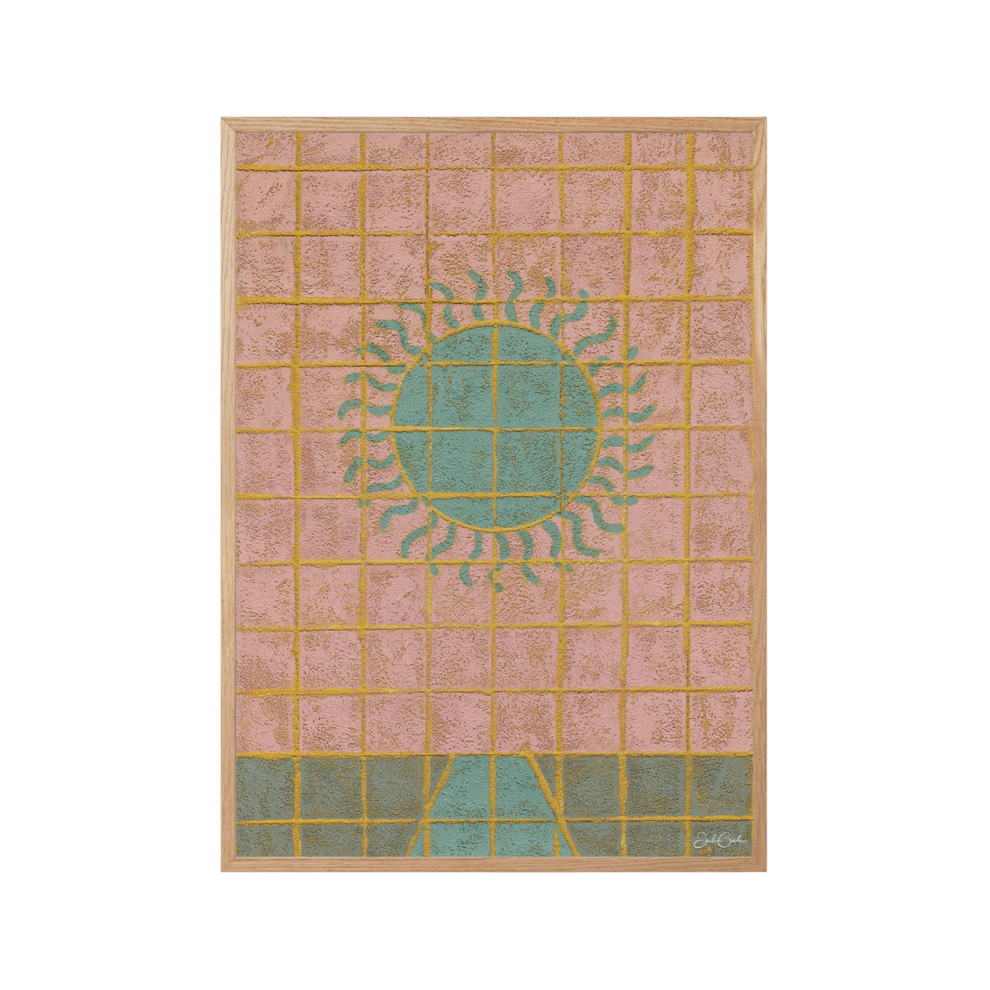 Tiles of sunset - Sunny Fine Art Print