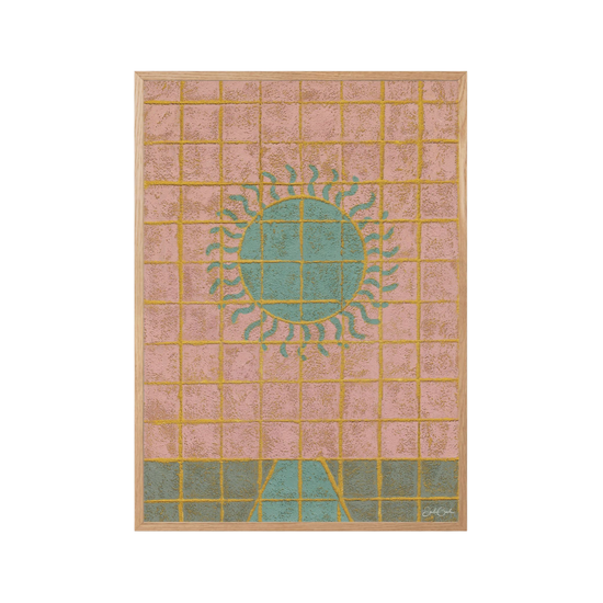 Tiles of sunset - Sunny Fine Art Print