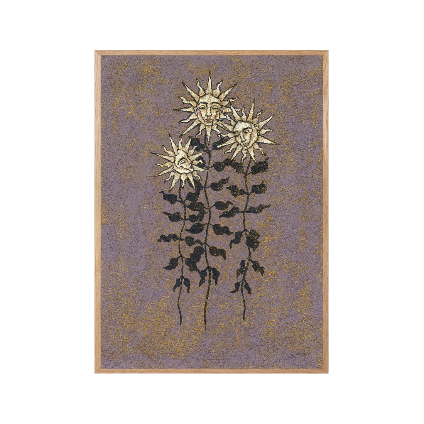 Sunflower Sisters - Botanical Wall Art Print