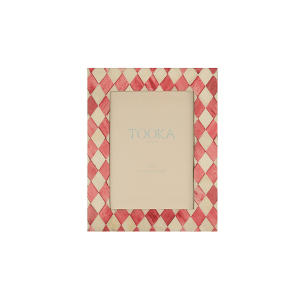 Photo Frame | Red & White | Harlequin