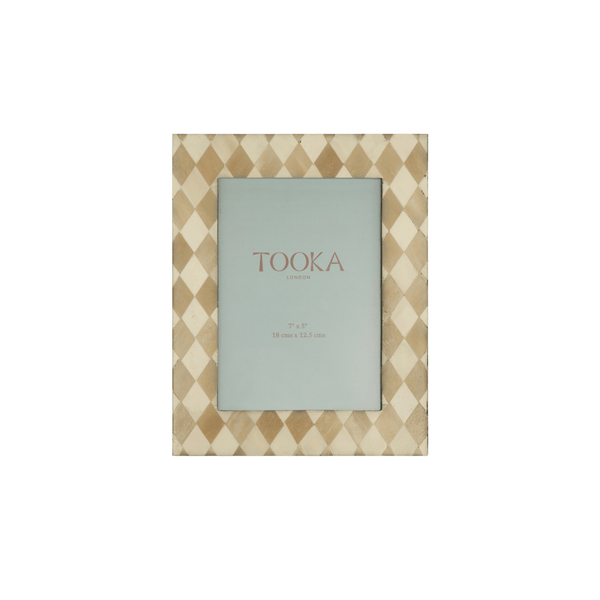 Photo Frame | Beige & White | Harlequin