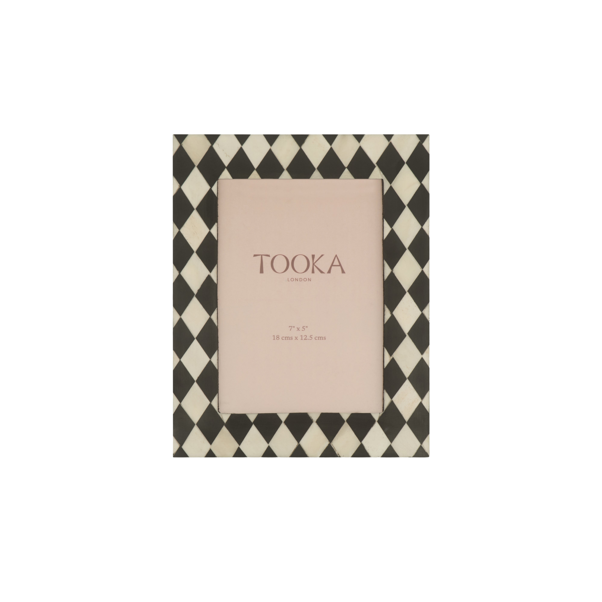 Small Photo Frame | Black & White | Harlequin