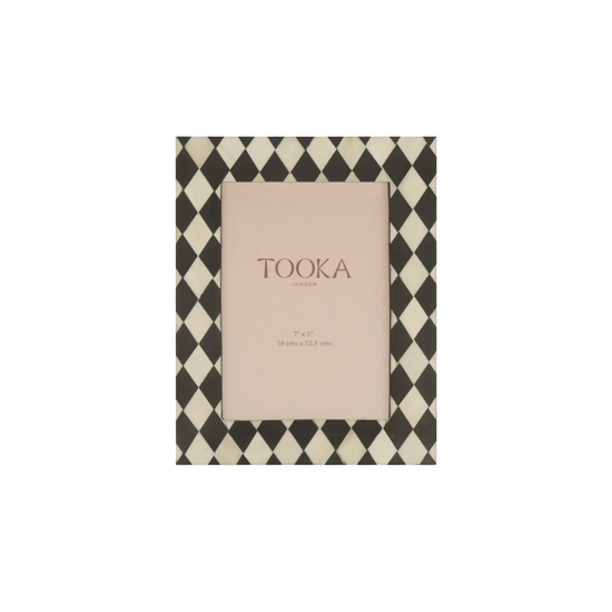 Small Photo Frame | Black & White | Harlequin