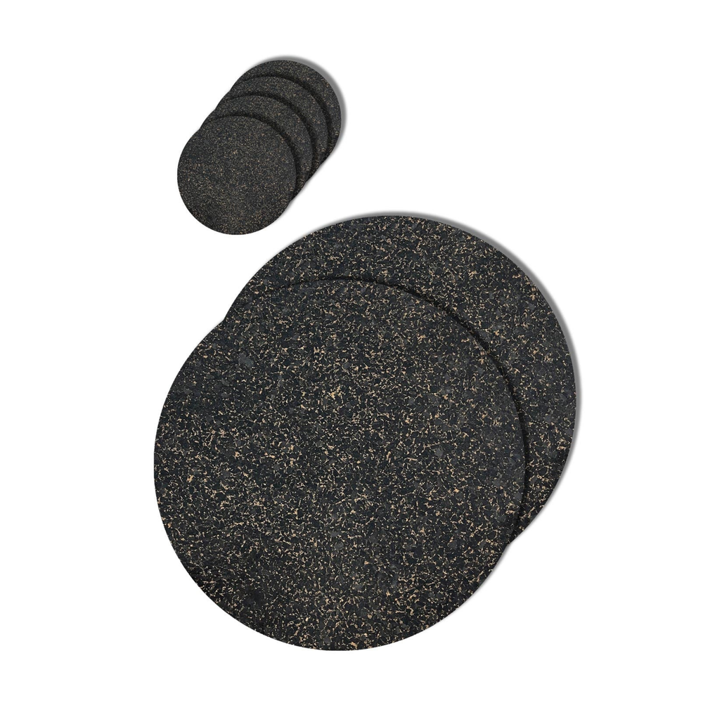 Speckled Cork Combo Set 1- Charcoal