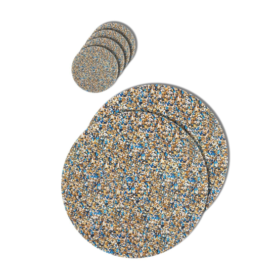 Speckled Cork Combo Set 1- Blue