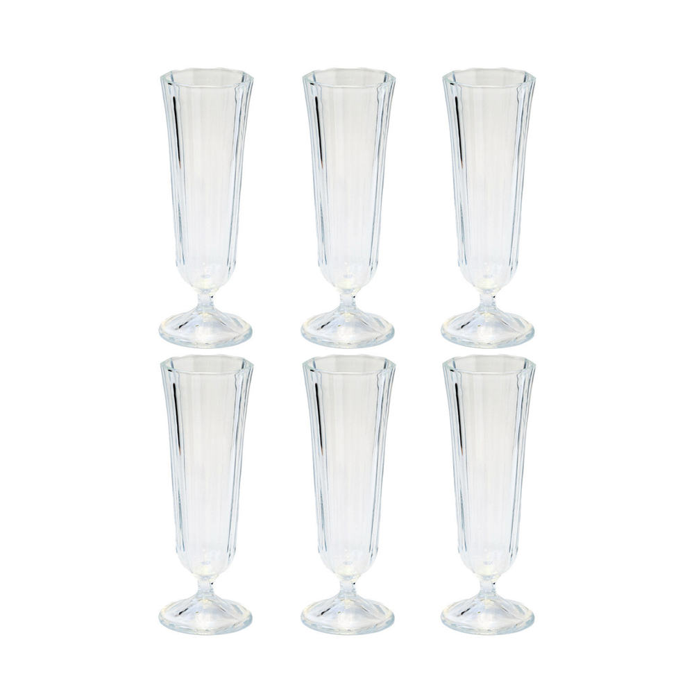 Anna Champange Flute - Set of 6