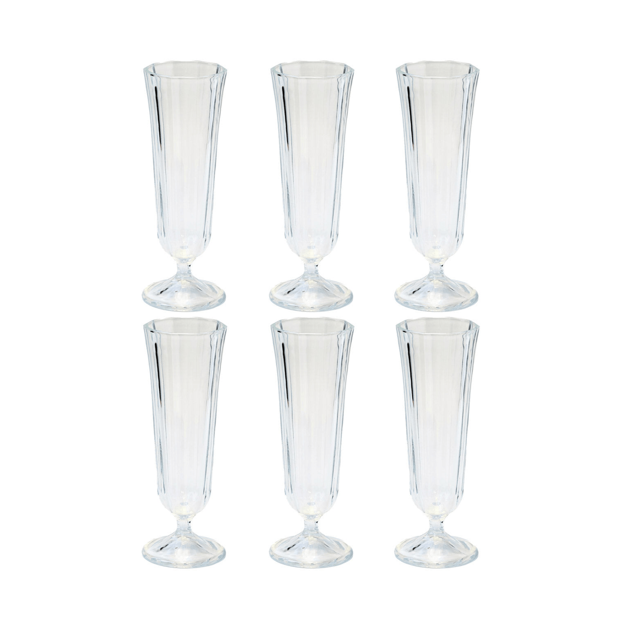 Anna Champange Flute - Set of 6
