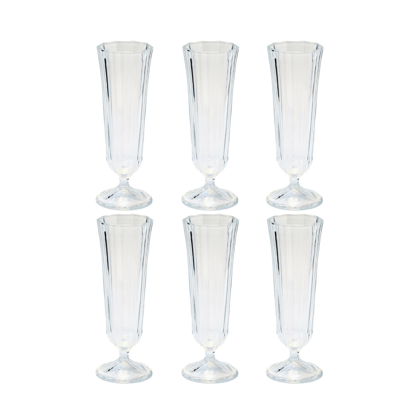 Anna Champange Flute - Set of 6