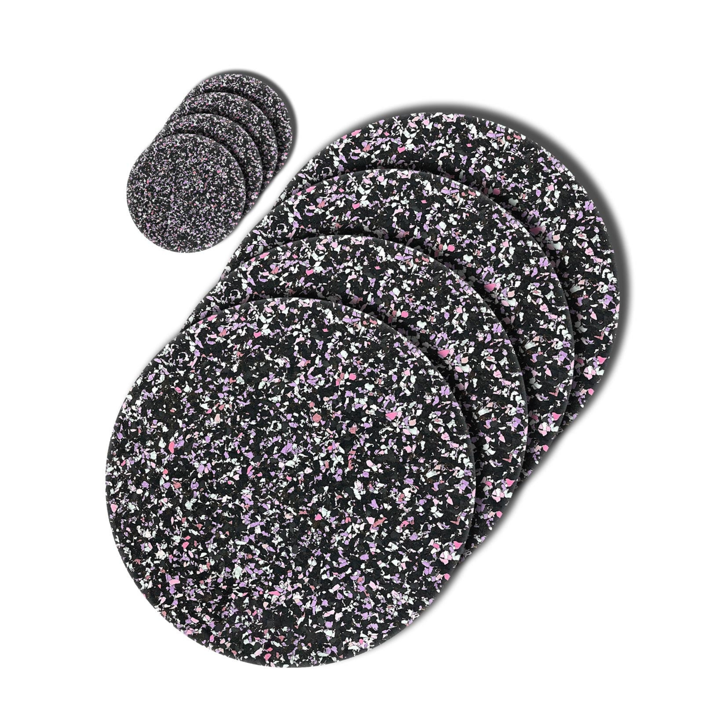Speckled Cork Combo Set 3 - Black/ Purple