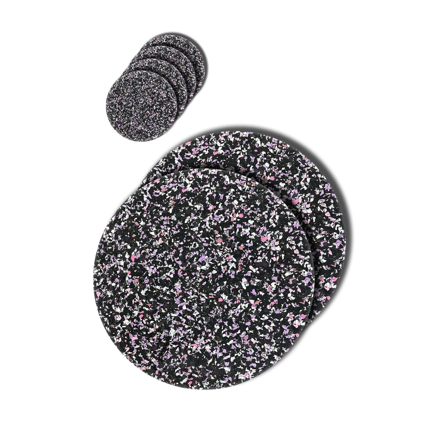 Speckled Cork Combo Set 1- Black / Purple