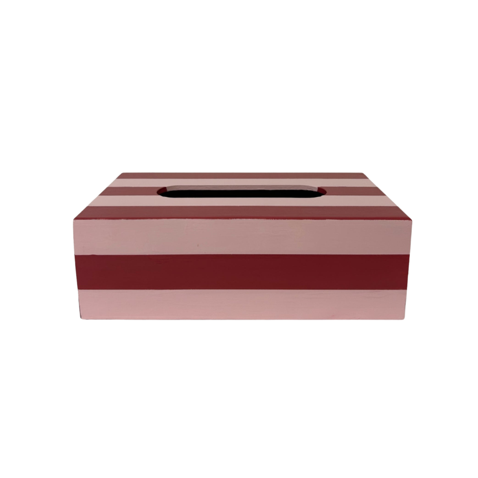 Hand Painted Red and Pink Tissue Box