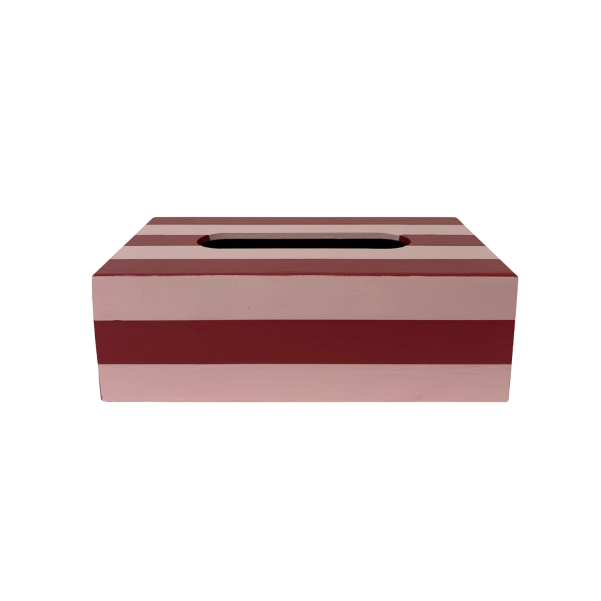 Hand Painted Red and Pink Tissue Box