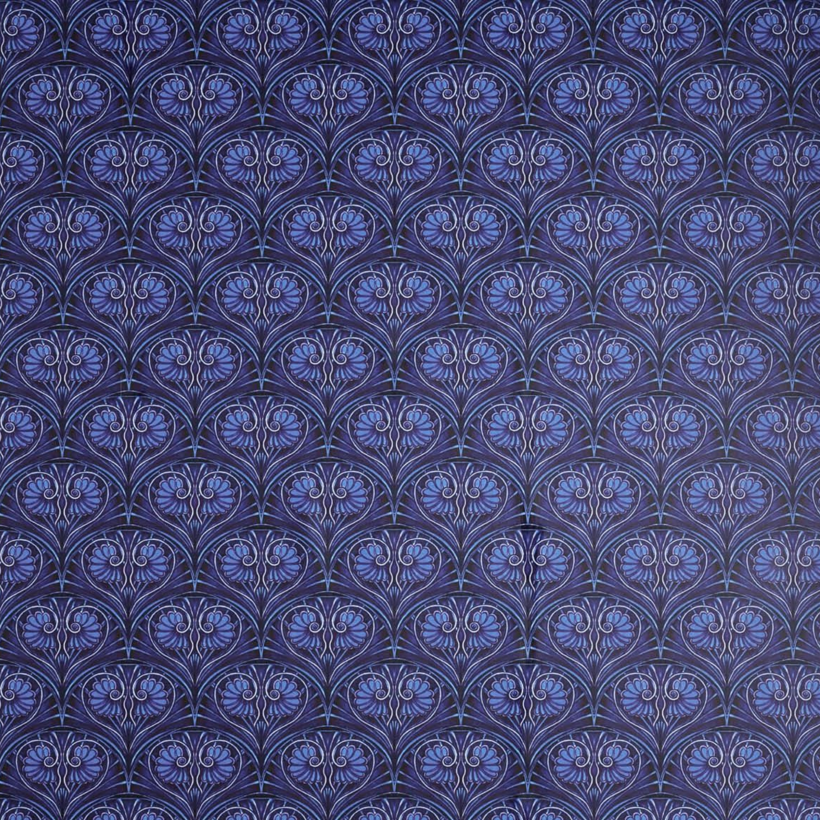 Loulou Electric Blue Wallpaper