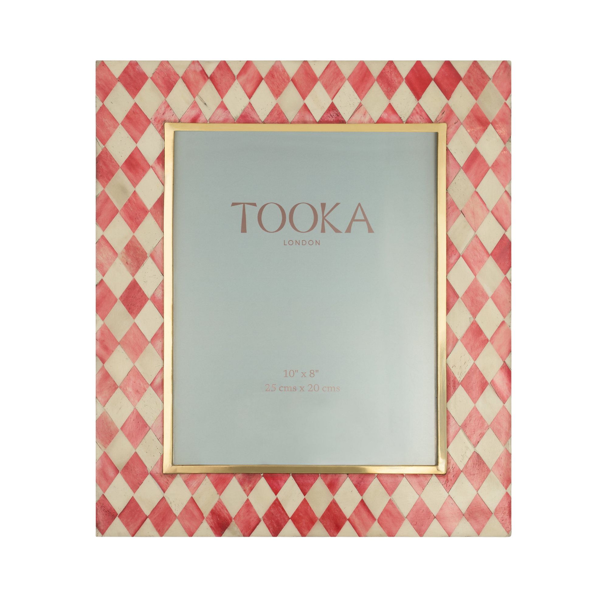 Large Photo Frame | Red & White | Harlequin