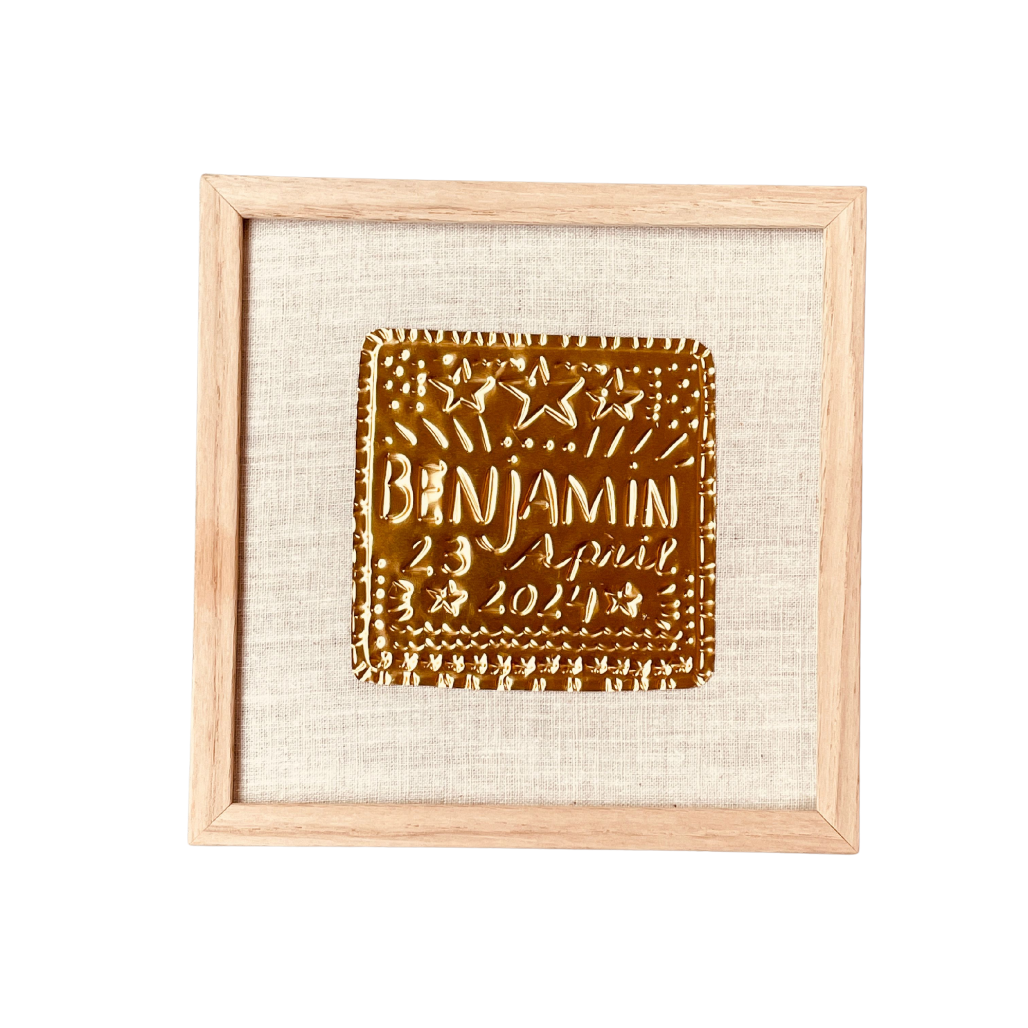 Gold Foil Art Piece - Custom Made with Name