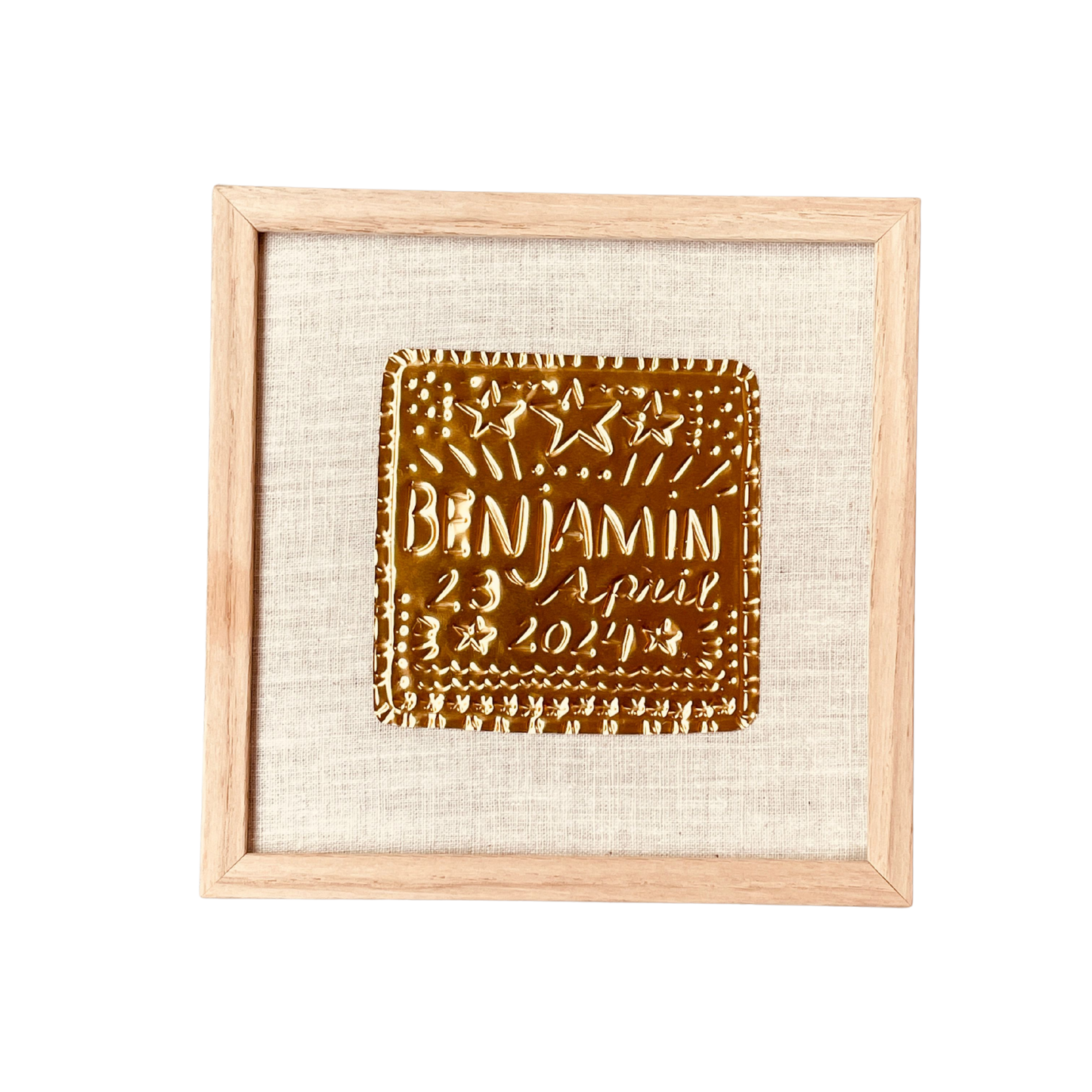 Gold Foil Art Piece - Custom Made with Name