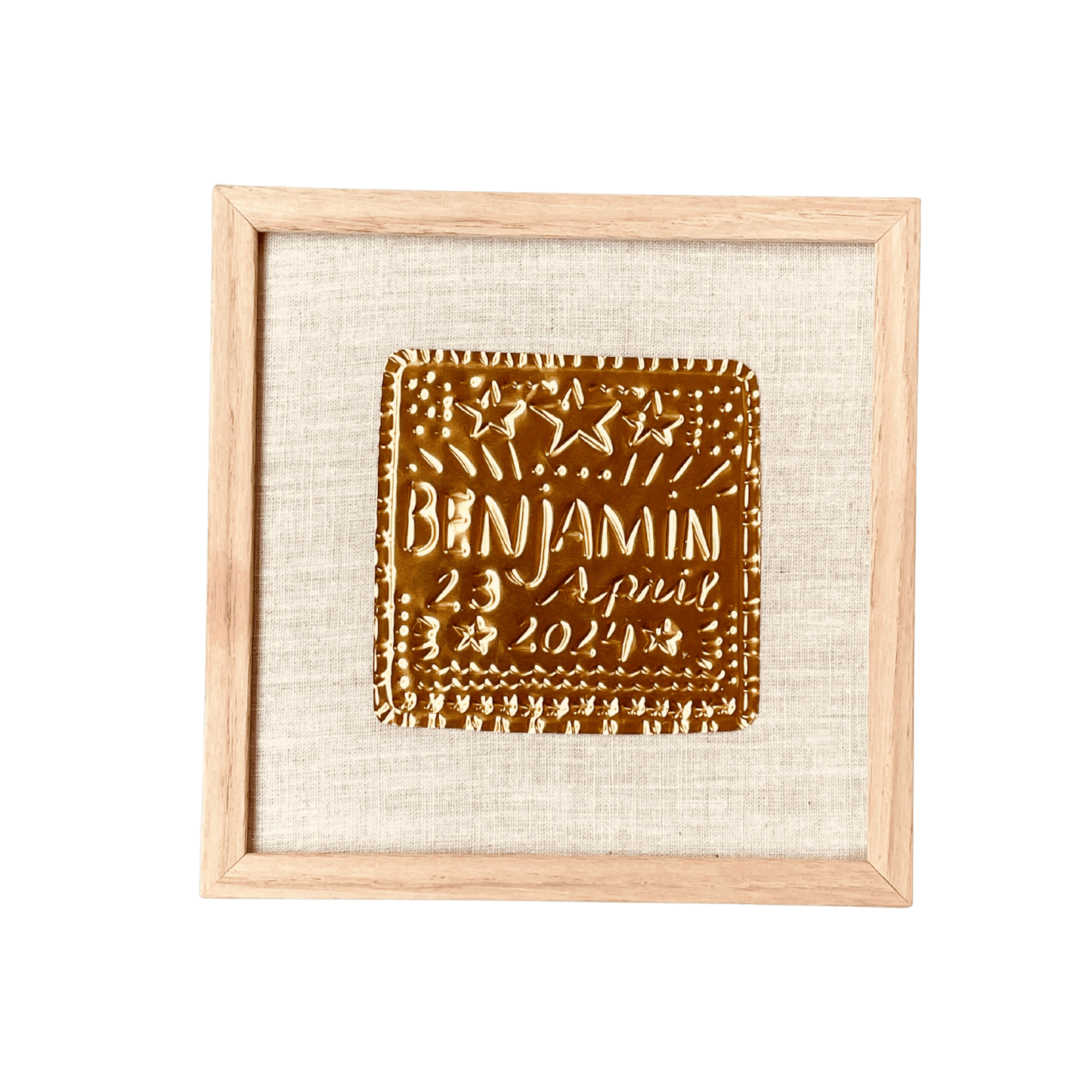 Gold Foil Art Piece - Custom Made with Name