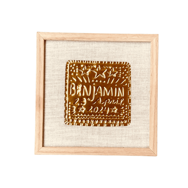 Gold Foil Art Piece - Custom Made with Name