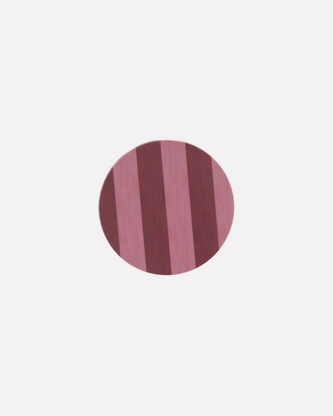Set of 4 Rouge & Blush Stripe Coasters
