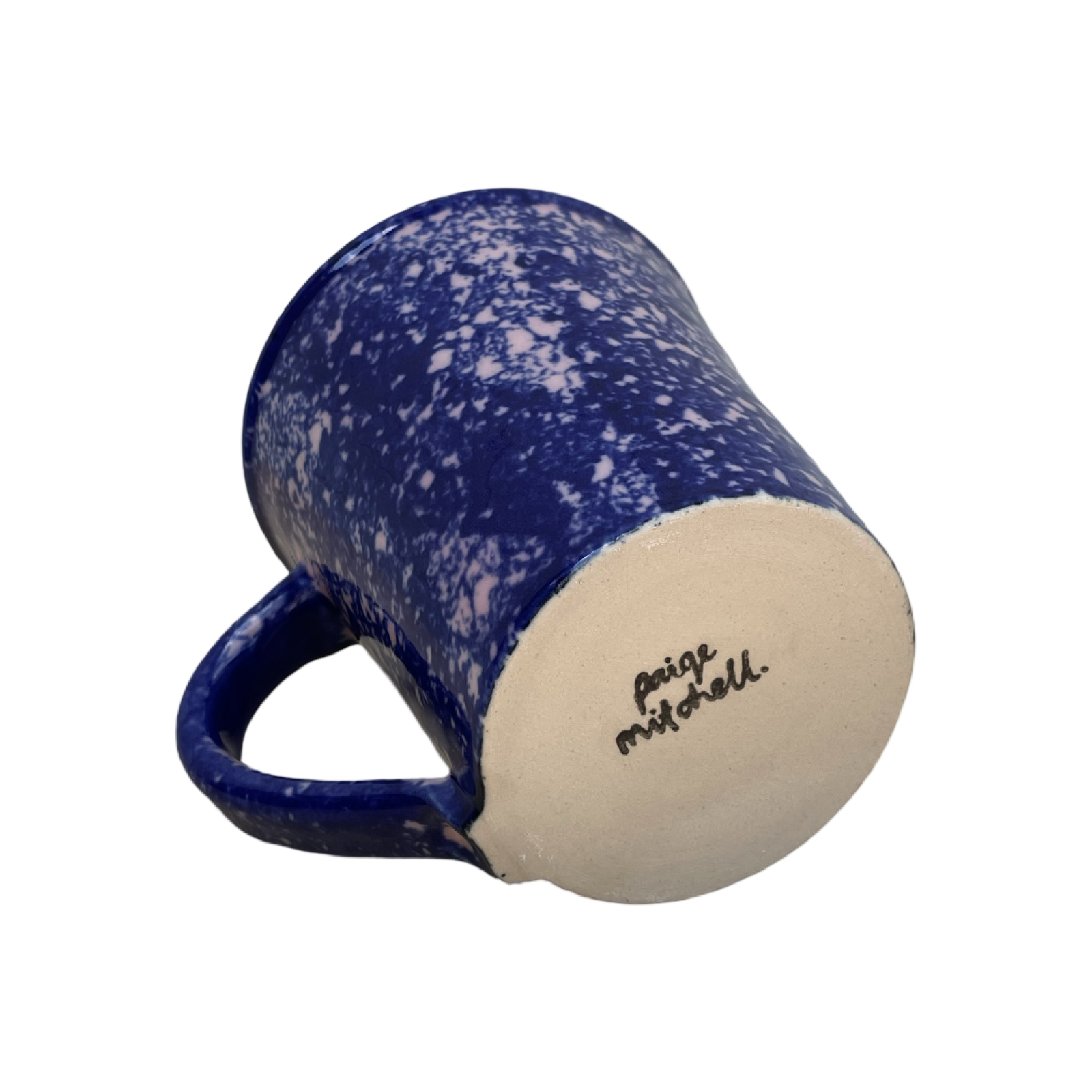 Cobalt Sponged Mug - Pink