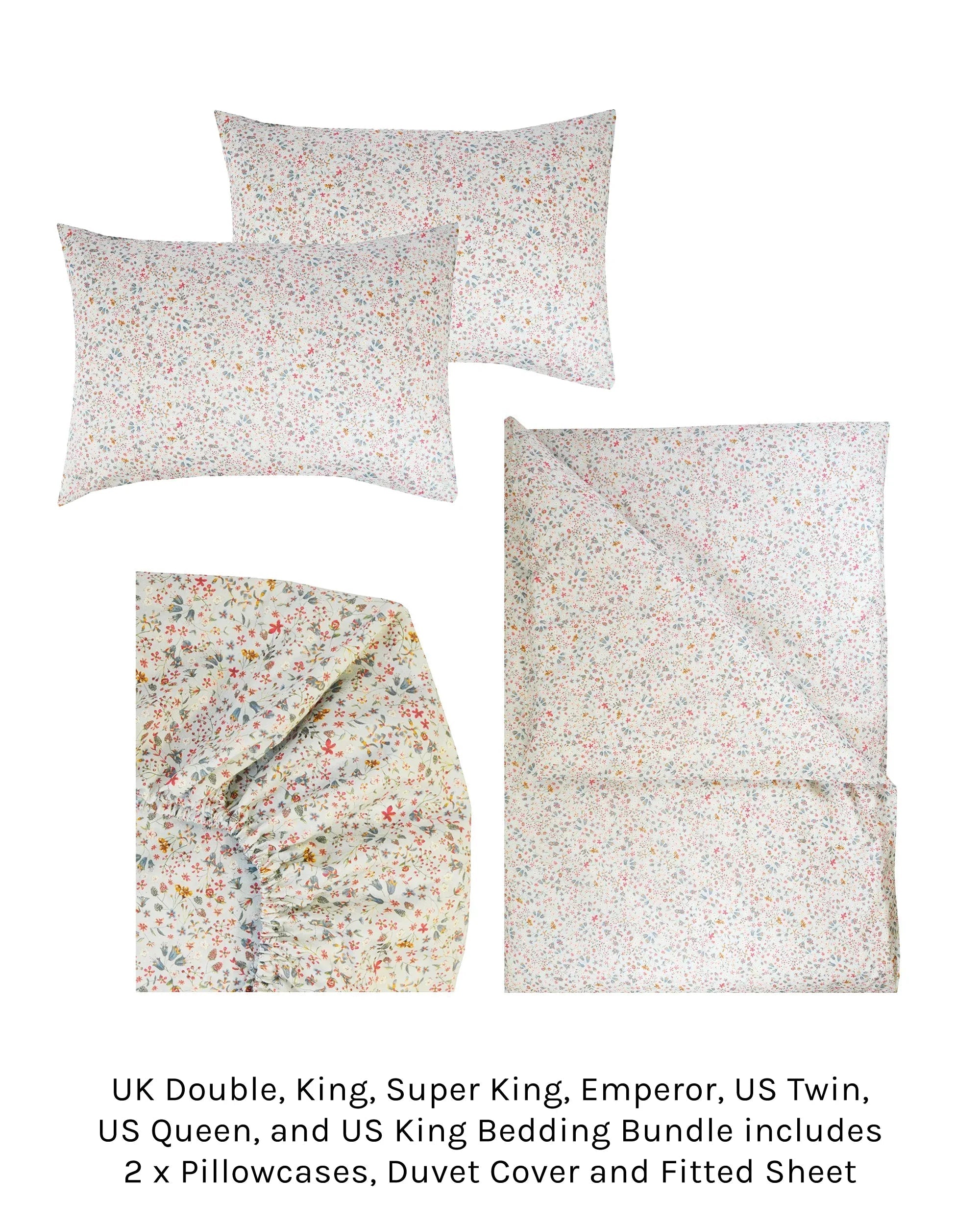 Duvet Set Made With Liberty Fabric Donna Leigh Duck Egg