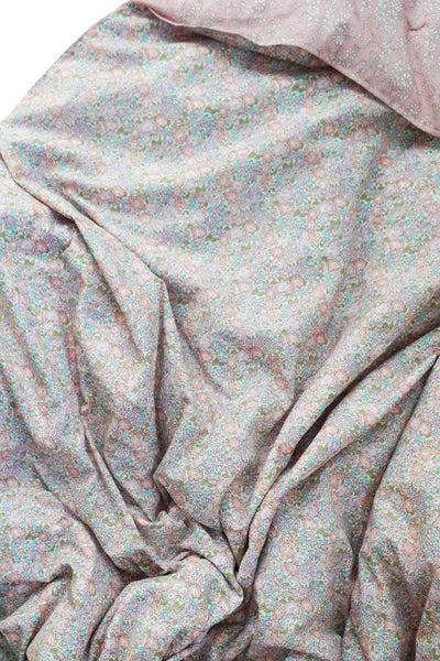 Reversible Heirloom Quilt made with Liberty Fabric MICHELLE LILAC & CAPEL PINK - Coco & Wolf