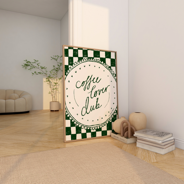 Coffee Lover Club Print