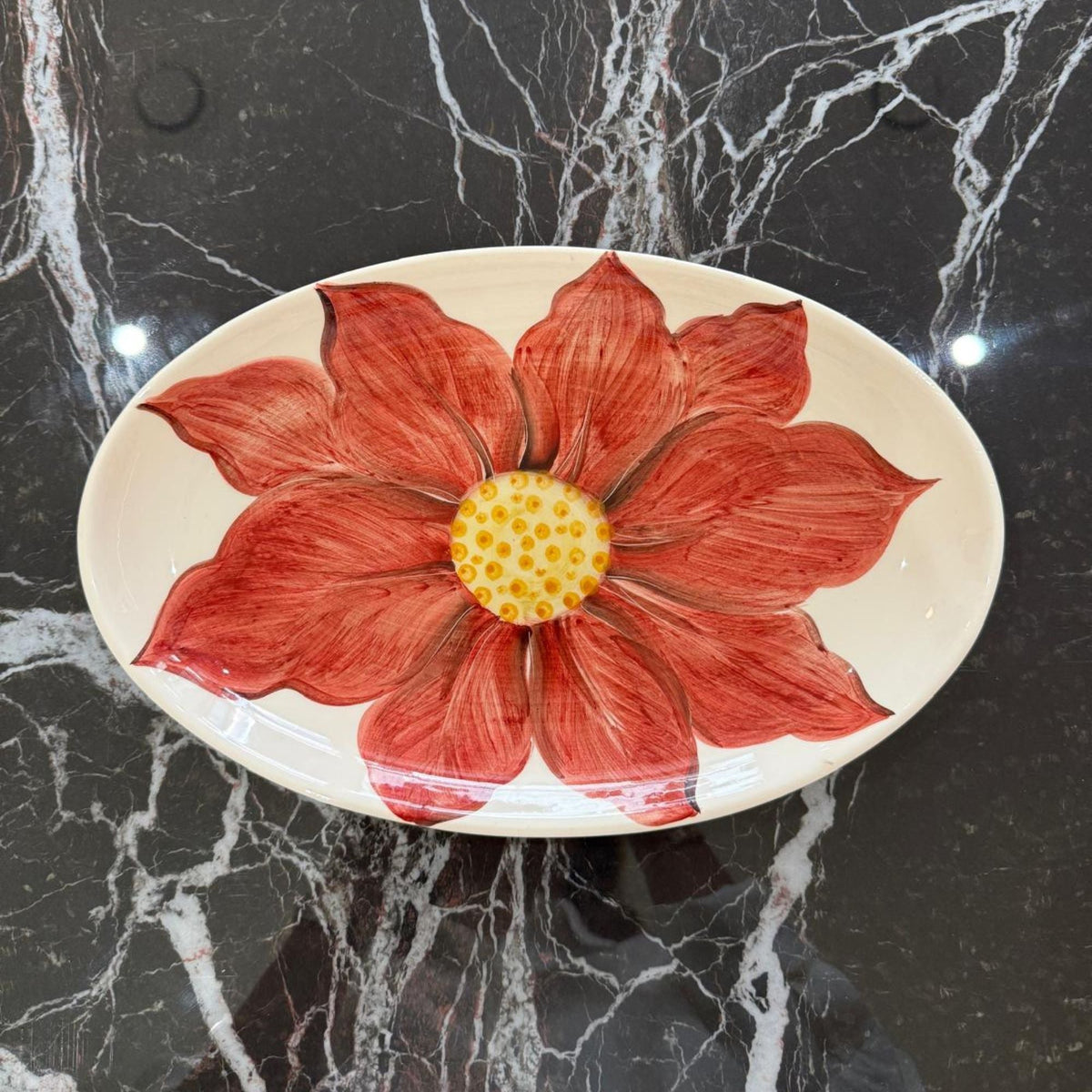 Plat oval 31 cm - Fiori di natale
