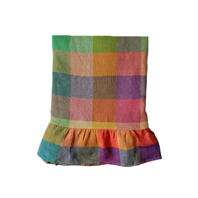 Colourful Check Gingham Linen Tablecloth
