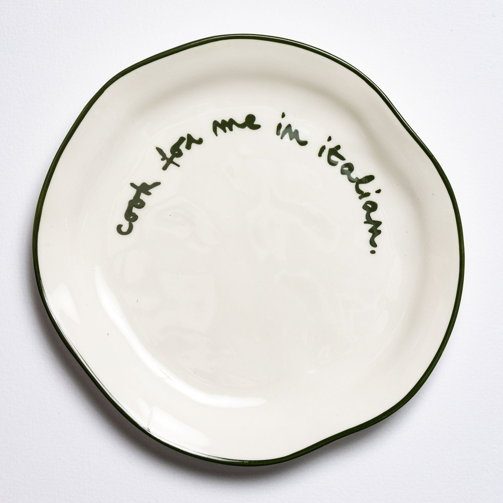 Statement Plate | Cook For Me In Italian