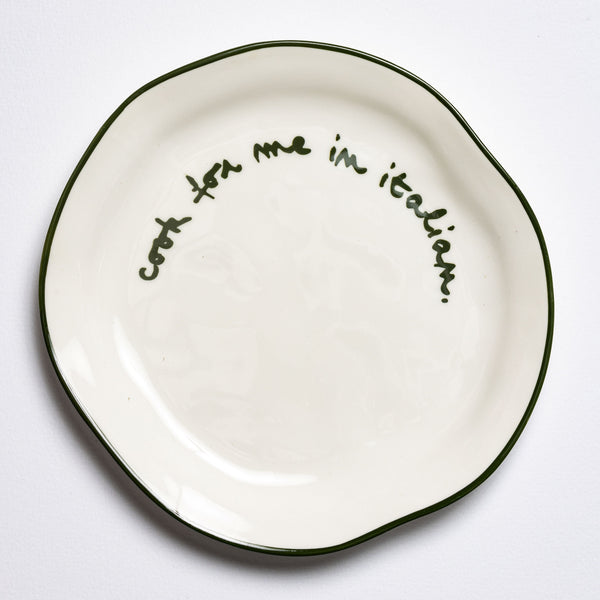 Statement Plate | Cook For Me In Italian