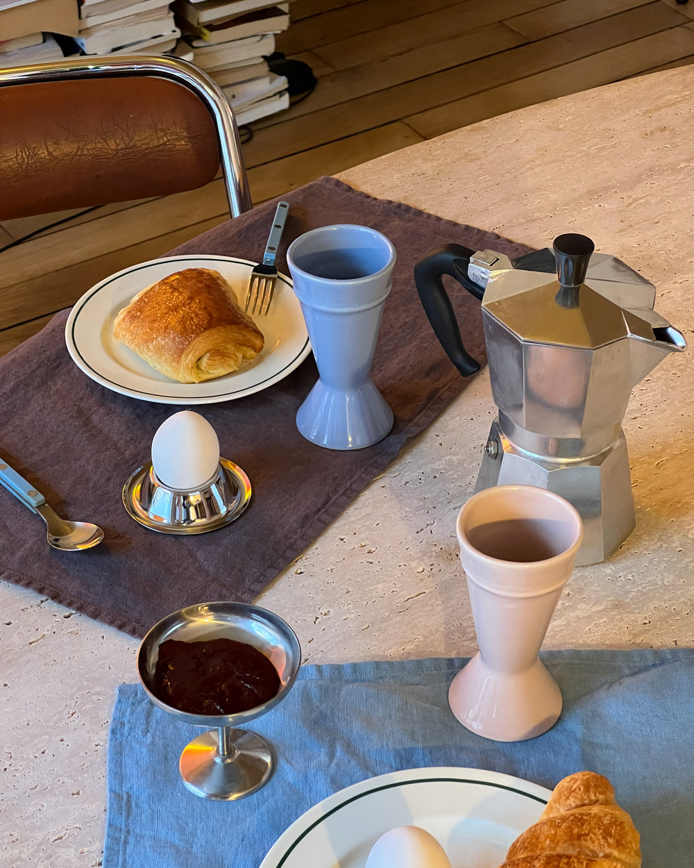 Nouveau Mazagran Coffee Cup Blue